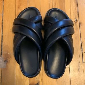 Anine Bing Lizzi Slides - size 38 in black